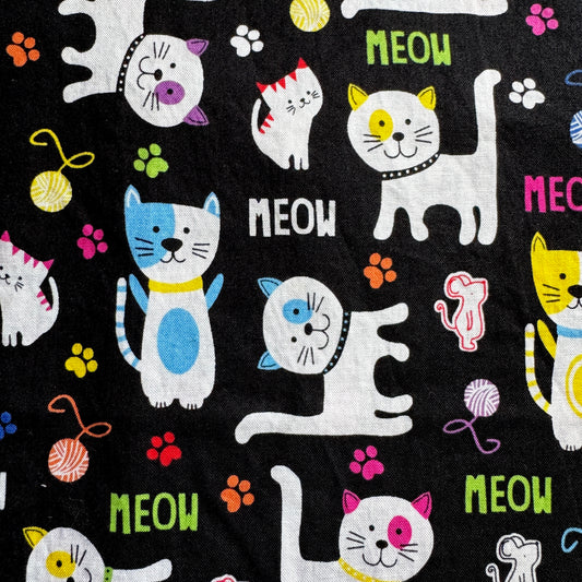 Reusable Washable Food Bag Sets Snack & Sandwich Bags - Colorful Cats