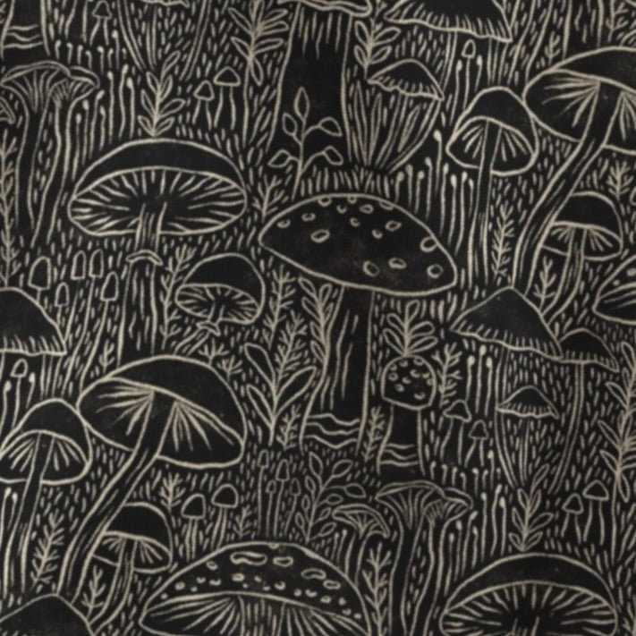 Voyager Bag – Black Mushrooms