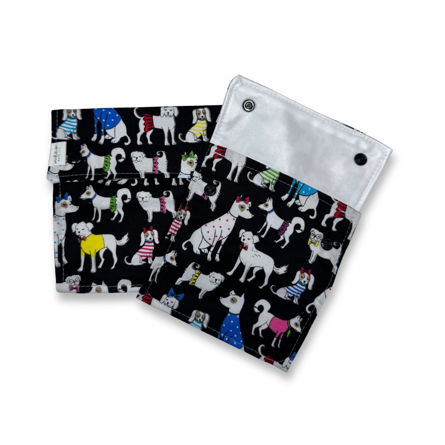 Reusable Washable Food Bag Sets Snack & Sandwich Bags - Dogs Dressed Up