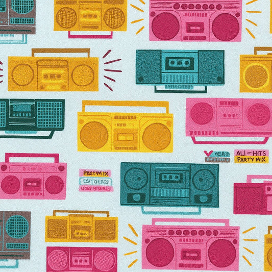 Smal Toiletry Zip 'n Go Bag - Boom Box Pop