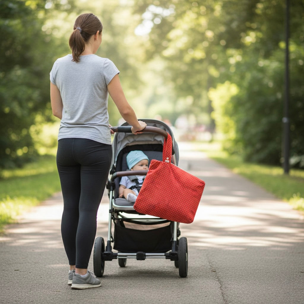 Large Wet Bag — Blush Bubbles