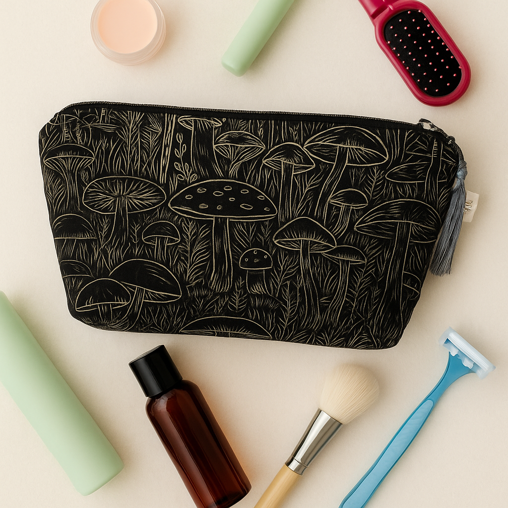 Voyager Bag – Black Mushrooms