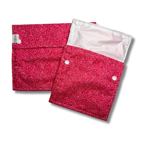 Food Bag Sets Snack and Sandwich Bags -  Strawberry Swirl