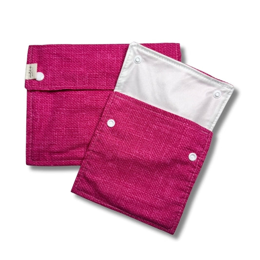 Food Bag Sets Snack and Sandwich Bags -  Bubble Gum Pink