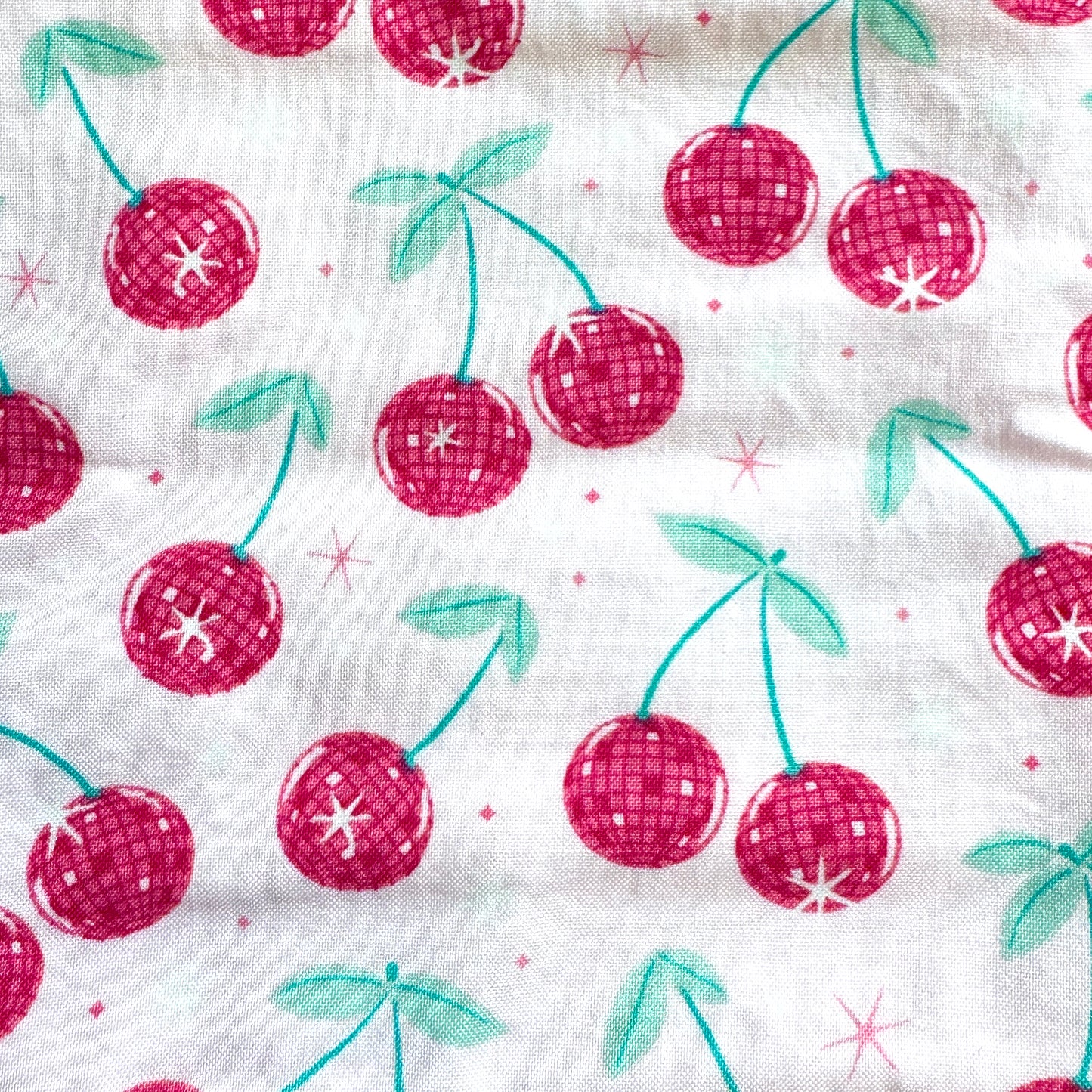 Reusable Washable Food Bag Sets Snack & Sandwich Bags - Disco Cherries