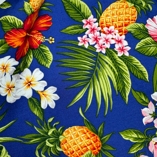 Large Wet Bag — Blue Hawaiian with Pineapples