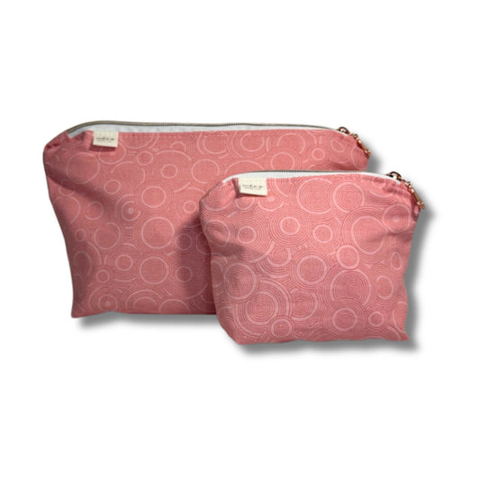Travel Cosmetic Sustainable Zip 'n Go Bags — Blush Bubbles