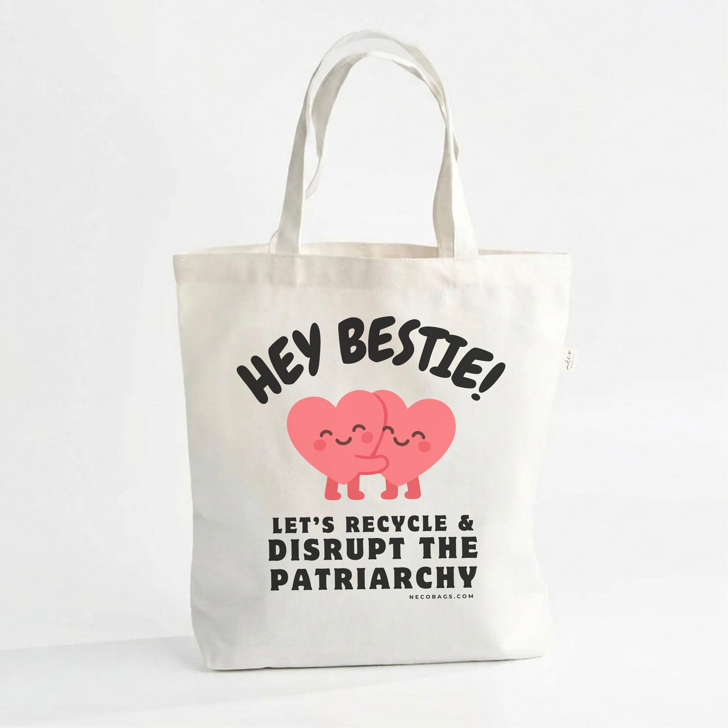 Eco Statement Canvas Tote – Hey Bestie!