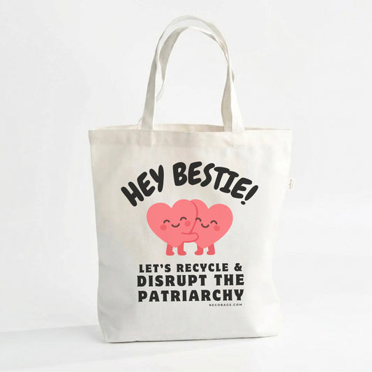 Eco Statement Canvas Tote – Hey Bestie!
