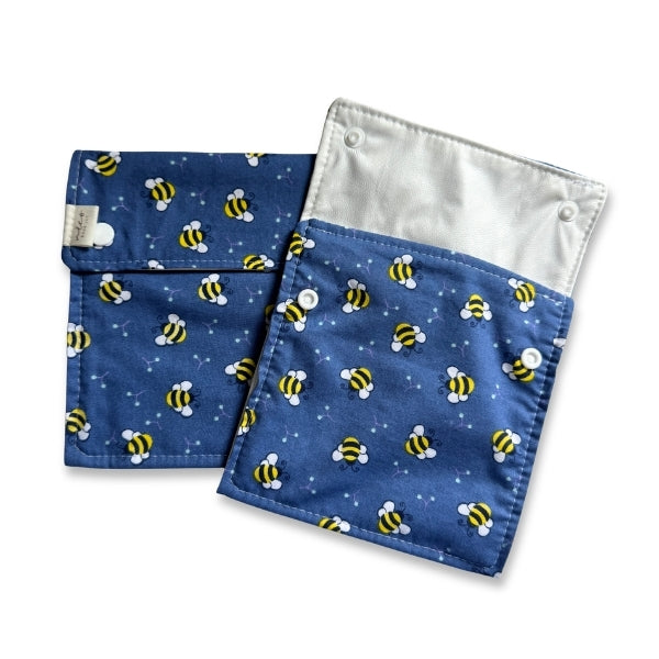 Food Bag Sets Snack and Sandwich Bags - Bumble Bee Buzz