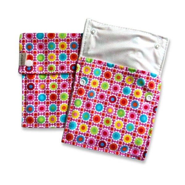 Food Bag Sets Snack and Sandwich Bags - Retro Petal Pop