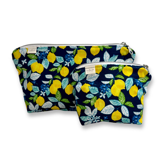 Travel Cosmetic Sustainable Zip 'n Go Bags — Limoncello