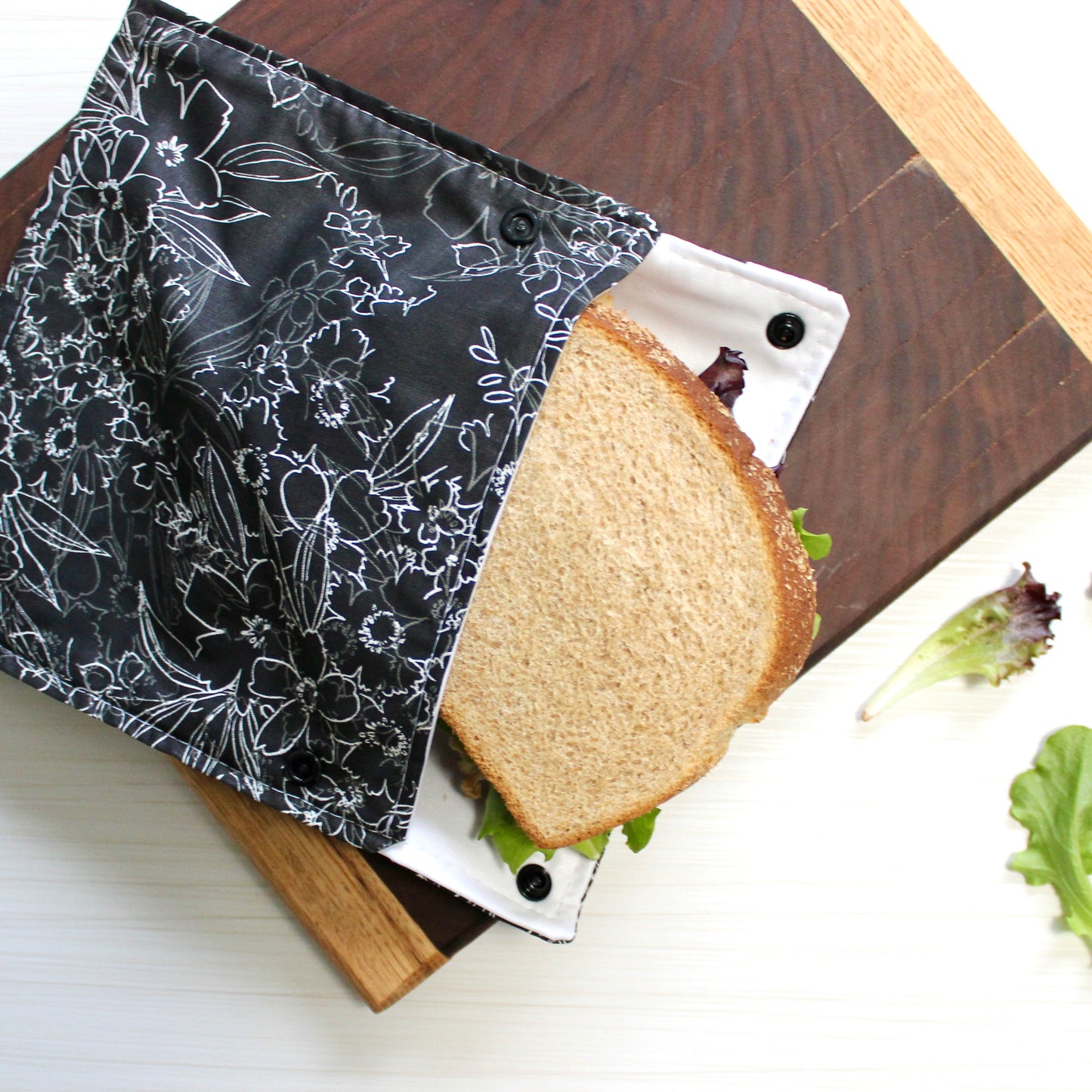 Food Bag Sets Snack and Sandwich Bags - Retro Petal Pop