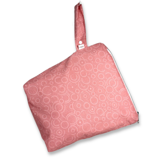 Large Wet Bag — Blush Bubbles